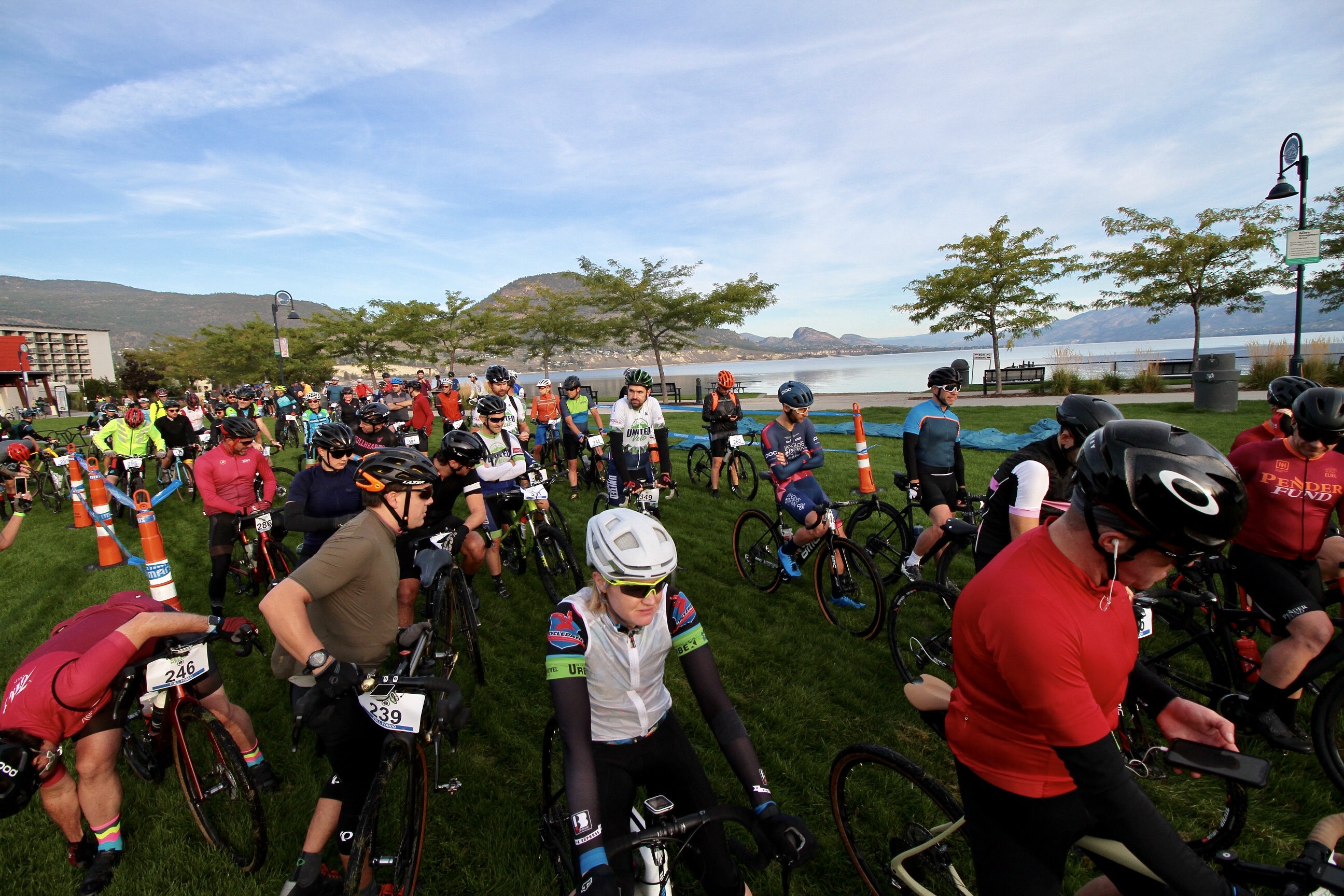 Expect brief traffic impact around Okanagan Lake Park and cyclists on